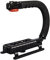 Hama Handgriff für Kamera, Videokamera, Digitalkamera und Camcorder bis 12 cm, ¼-Zoll, ideal für bodennahe Action Aufnahmen, gepolsterter Kameragriff, schwarz