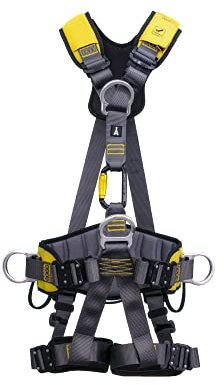 irudek Expert Pro 300U Klettergurt Auffanggerät (L-XXL) grau, schwarz, blau und gelb
