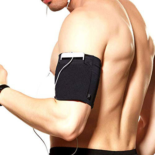 Ailzos Handy-Armband, Sportarmband, leichtes Armband, Lauf-Handyhalterung, Tasche für Training, für iPhone 8/7/6/5, Samsung Galaxy S9/S8/S7, Google Pixel, A-Schwarz, S