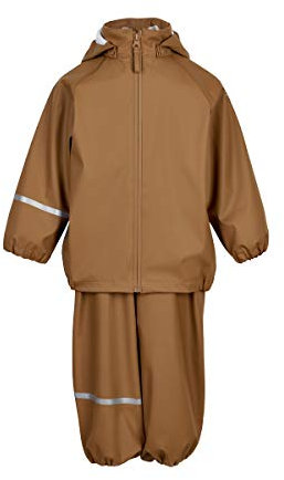 Celavi Unisex Kids Basic Recycle PU Rainwear Set, Rubber, 140