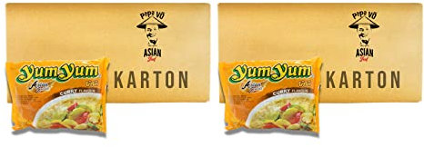 60er Pack (60x60g) Yum Yum Nudelsuppen Curry Geschmack (Papa Vo®)