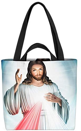 VOID Jesus Bild Tasche 33x33x14cm,15l Einkaufs-Beutel Shopper Einkaufs-Tasche Bag