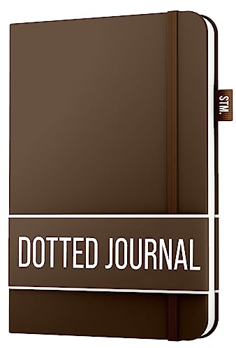 Scribbles That Matter Notizbuch A5 dotted - Your 150 Seiten Bullet Dotted Journal Auslaufsicheres, 120gsm dickes Papier für die Arbeit Hardcover notizbuch dotted (5,75 x 8,5), Braun