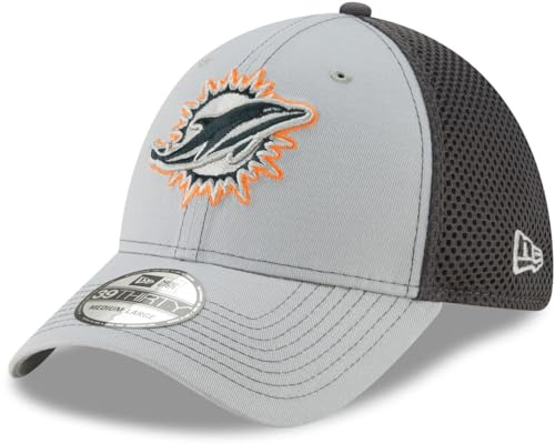 New Era 39Thirty Stretch Mesh Cap - Miami Dolphins - S/M