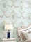 Prior.choice 9.5X0.53M Vintage Country Floral 6 Colors Embossed Textured Non-Woven Wallpaper Roll for Bedroom Livingroom 1.73' W x 31.2' L=5.035㎡ (54sq.ft) (Light Blue)