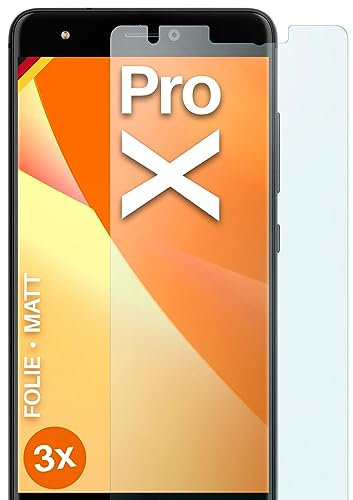 moex Película protectora mate compatible con BQ Aquaris X Pro, protector de pantalla antirreflectante mate, 3 piezas