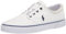 Polo Ralph Lauren Faxon X Suede-Trim Canvas Sneaker, Zapatillas Hombre, Blanco Newport Navy PP, 42 EU