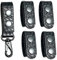 TAFTACFR Basketweave Duty Belt Keeper with Double Snaps(Set of 4) +1 Keeper with Strong Plastic Key Clip(1 Pack)