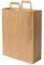 BIOZOYG 25x Papiertragetaschen groß 32 x 12 x 40 cm - braune Papiertüten mit Henkel Einkaufstüten - Papiertaschen Geschenktüten Tragetaschen