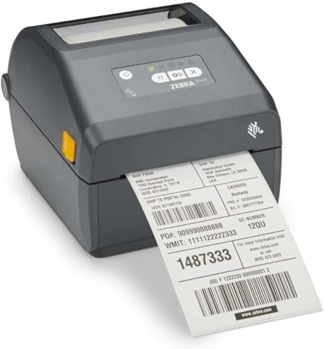 ZEBRA Thermodirektdrucker ZD421 - USB, USB-Host, Ethernet und Bluetooth Konnektivität - Geeignet für Anwendungen in Logistik, Fertigung, Einzelhandel und Gesundheitswesen