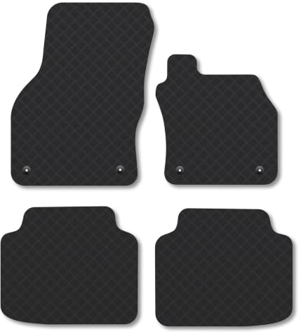 Skoda Superb (2015-2024) 3mm Rubber Car Mats | Tailored Fit Durable Floor Mats Full Coverage Protection Waterproof Accessories Easy Clean Anti Slip Made in the UK
