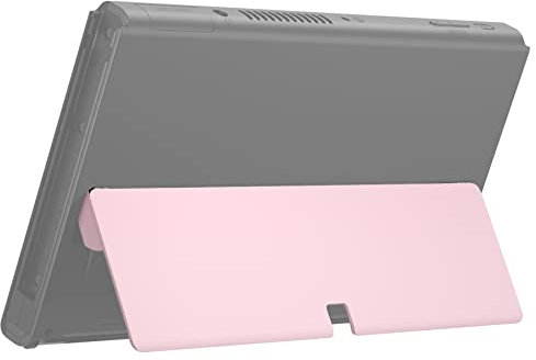 eXtremeRate Béquille de Remplacement en Métal Rose pour Nintendo Switch OLED Console, Support Arrière pour Nintendo Switch OLED Console - Console Non Incluse