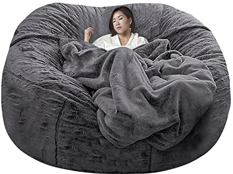 Sitzsack mit Stoffbezug, ultraweich, waschbar, Sitzsackmöbel (Füllung Nicht im Lieferumfang enthalten)