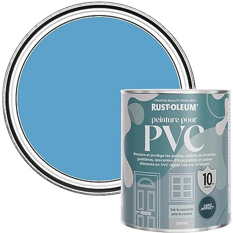 Rust-Oleum Blue uPVC Door and Window Paint In Satin Finish - Cerulean 750ml