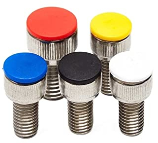 WILLWA 20 STÜCKE M3/M4/M5/M6/M8 Innensechskant Inbusschraube Schraube Mutter Sechskantkopf Abdeckkappe Schutzbefestigungen Schrauben Abdeckungen Kappen (Color : Svart, Size : M6)