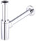 Siphon de lavabo universel en laiton chromé ecrou tournant a visser 33x42 (1'1/4) - Pour evacuation diamètre 32 mm - Installation facile - Design elegant NOYON & THIEBAULT