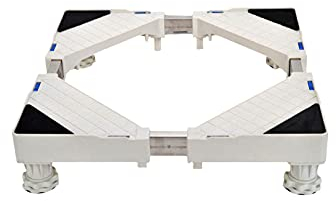 YHJZSM Base de Support de Machine à Laver, Support de réfrigérateur réglable pour éviter Les Rayures, Socle pour Machine à Laver et sèche-Linge, Longueur 50-77 cm, Largeur 45-72 cm, suppo