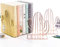 BYUTFA Support de Livre 2 pièces/Paire pour Serre-Livres en métal créatif en Forme de Cactus Support de Livre Support de Bureau Orga