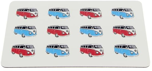 BRISA VW Collection - Volkswagen T1 Bulli Bus Schneidebrett, Frühstücksbrett, Brotzeitbrett aus HPL Schichtstoffplatte 23,5x14,5x0,2cm L/B/H)