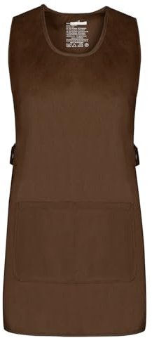 MISEMIYA - Apron Cleaning Work Uniform Clinic Hospital Cleaning Veterinary Sanitation Hostelry - Ref.868 - Large, Brown