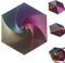 13 cm Fractal Fidget Hexagon - Juguete Hexagonal de Impresión 3D, Fidget Toy Hexagonal, Juguetes Sensoriales en Espirales, Juguetes Antiansiedad y Alivio del Estrés para Niños y Adultos (Púrpura)