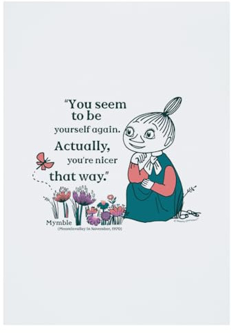 Moomin Yourself Again Mymble Zitat Moominvalley A4 Druck Poster Wandkunst