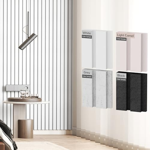 TONOR Akustikpaneele selbstklebend Farbmusterpack, 4- pack 9,8x8x1,8cm Schalldämmung Wandpaneele selbstklebend, schalldichte Fliesen für Echoabsorption, Akustikplatten aus Polyesterfaser, 4 Farben