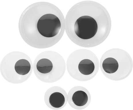 EXCEART 8stücke Große Selbstklebende Wackelaugen Für Tür Und Kühlschrank Für Heimdekoration DIY-projekte