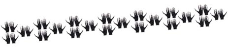 DEARMAMY 21paare Halloween Ghost Nagel-handschuhe Gruselige Fingernägel Für Kostümpartys Atmungsaktiv Und Leicht Für Halloween-verkleidungen Und Maskeraden