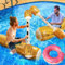 KAHEIGN 5 Pièces Flottants Gonflables Jouets, 140CM Jeux de Combat Gonflables pour Piscine Jeux de Sports Nautiques Jouets Flottants avec Bouée en Forme de Donut pour Été Lac Plage Eau Fête Jeu