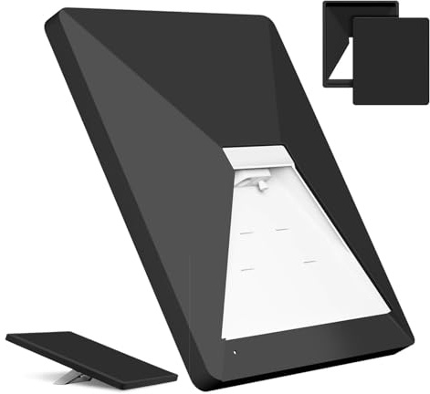 TNP pour Starlink Mini Case Cover - Coque de Protection en Silicone pour Parabole Starlink Mini Satellite - Antichoc Protecteur Full Cover avec Autocollant Noir Anti-Reflection pour Extérieur, Voyage