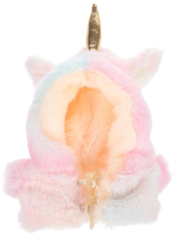 Kisangel Puppe Einhornmantel Kapuzenpullover für Bärenpuppe Mini-Bär-Puppenkleidung Bärenpuppen-Outfits Bärenzubehör selber Machen dekorative Bären-Kapuzenpullover Plüsch
