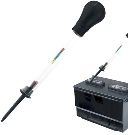 Hidrómetro De Batería De Coche - Control De La Densidad Del Líquido, Instrumento Líquido Congelado | Probador De Líquido Líquido Anticongelante Probador De Fluido Con Precisión De Lectura, Garaje
