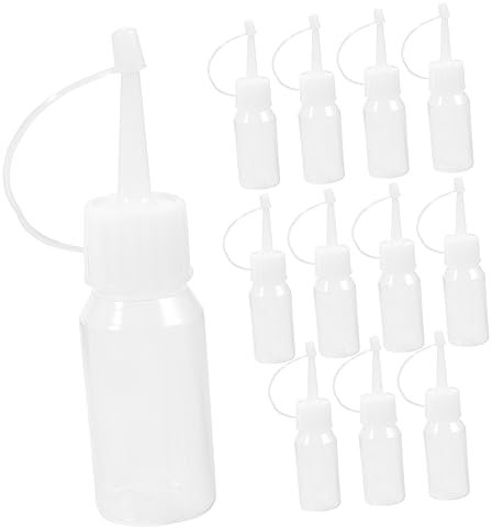 GALPADA 12pcs Root Applicator Bottle for Hair Oil Plastic Squeeze Bottles Nozzles