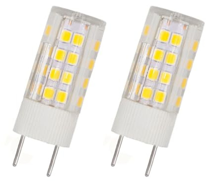DLEDMOP G8 Led Lampadina 5W G8 Bi-pin Base Lampadina Ac 120V Bianco Freddo 6000K Lampadine per Sotto la Luce dell'Armadio, Sotto Bancone Illuminazione Cucina (5W-2PCS / Bianco Freddo)