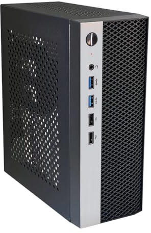 Zeizafa ITX Computer Chassis Miniature Metal Frame Vertical Horizontal Placement Flexible Desk Compatibility Mini ITX Metal Chassis