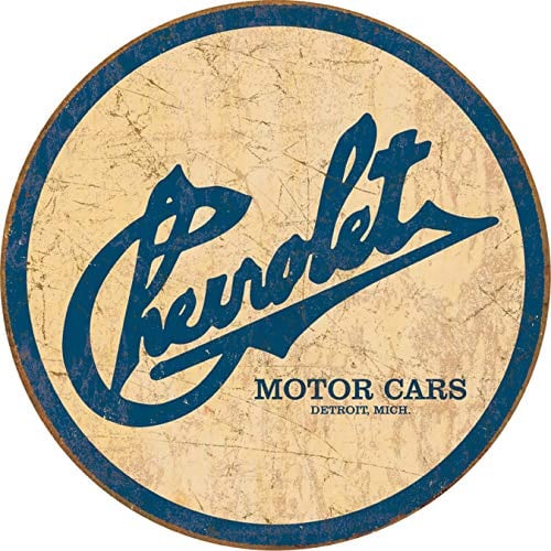 Desperate Enterprises Chevrolet Chevy Historic Logo BLECHSCHILD USA NEU 30x30cm S2702