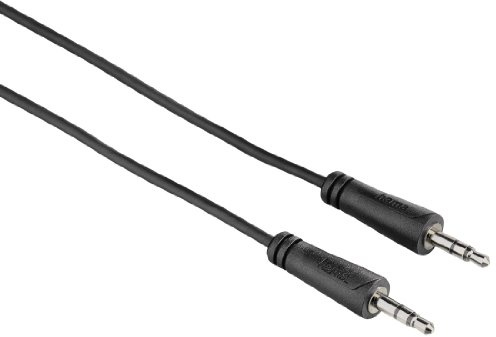 Hama 00122310 Stereo Audio-Kabel (3,5mm Klinkenstecker auf Stecker, 5m) schwarz