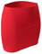 CFLEX Damen Variotube-Nierenwärmer, Shirtverlängerung, Minirock aus Baumwolle - Fiery Red XS-S