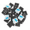 intervisio 100 Pièces Embases Adhesive pour Attache de Cable, 28mm x 28 mm, Noir, Serre-Câbles Auto Adhésif, Support de Serre Câble Plastique, Embase pour Collier de Serrage