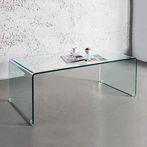 cagü Design Glascouchtisch Couchtisch Mayfair Glas transparent 110cm x 60cm