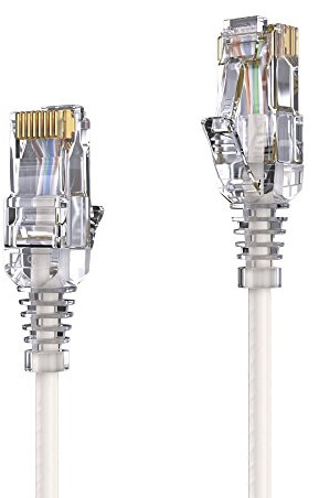 PureLink MC1502-030 CAT6 Netzwerkkabel UTP (10/100/1000 Mbit/s), extra dünn mit 2X RJ45 Stecker, Patchkabel für Switch, Modem, Router, Patchpanels, Patchfelder, 1-er Set, 3,00m, weiß