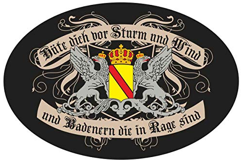 Spaß Kostet Aufkleber Badener in Rage Baden Württemberg (Wetterfest)