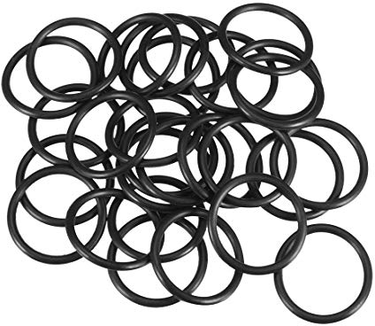 sourcing map 30 Stück O-Ringe Dichtungsringe, 22mm AD 18mm ID 2mm Breite Metrische Nitrilkautschuk Gummi Dichtung für Sahnespender Poolpumpe Schnellkupplung Kaffeebecher