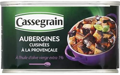 Cassegrain Cassegrain aubergines cuisinées 1/2 - La boite de 375g
