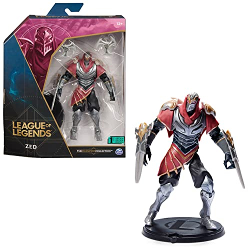 League of Legends - 15cm Zed Deluxe-Sammelfigur mit 2 Shuriken und Ausstellungssockel