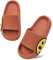 Waysoland Femmes Hommes Plage Chaussons D'été Sliders Sandales,Chaussons Enfant Souples,Salle De Bains Piscine Douche Anti-Slip Pantoufles Tongs pour Intérieur et Extérieur(orange,27/28 EU)