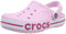 Crocs Unisexe Adulte Bayaband Clog Sabots, Ballerina Pink Candy Pink, 45/46 EU