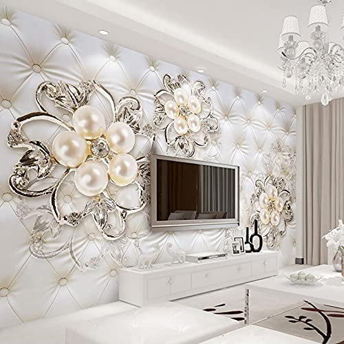 XTSWallpaper Fototapete 3D Effekt 140X70Cm Luxus Blume Skulptur Vlies Tapete Moderne Wandtapete Wandbild Hintergrundbild Wanddeko Für Wohnzimmer Schlafzimmer Küche Büro Flur Dekoration