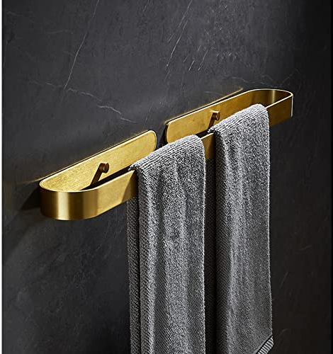 Handtuchhalter Ohne Bohren 50cm Handtuchhalter Gold Selbstklebend Premium Aluminium Bad Handtuchring Badezimmerzubehör für Badezimmer Küche
